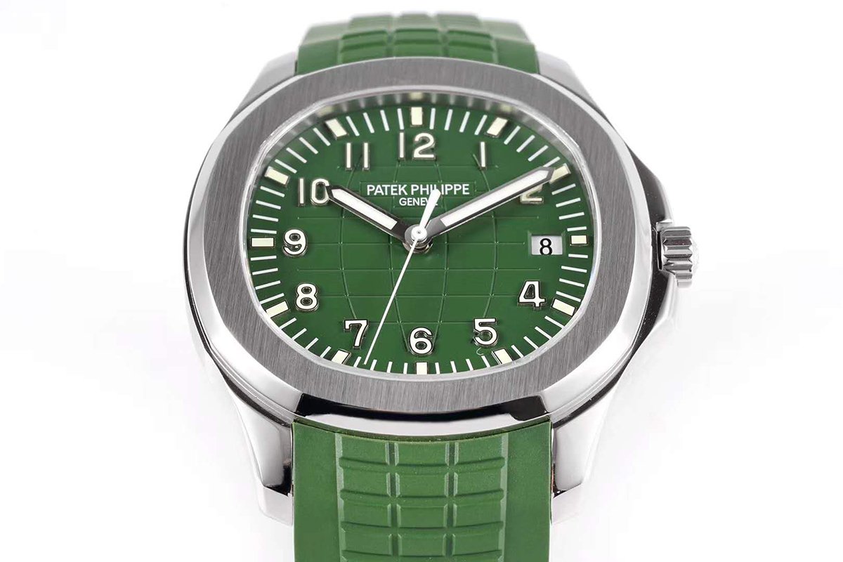 Aquanaut 5168G-010 Green Dial in White Gold