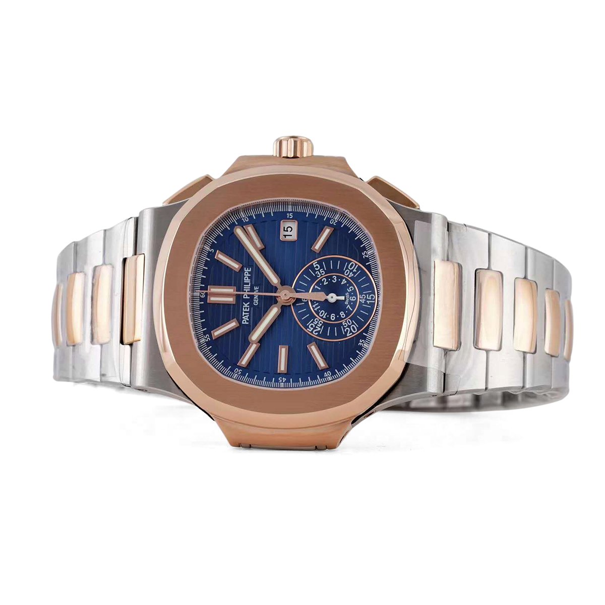 Nautilus Chronograph 5980/1AR in Steel and Rose Gold