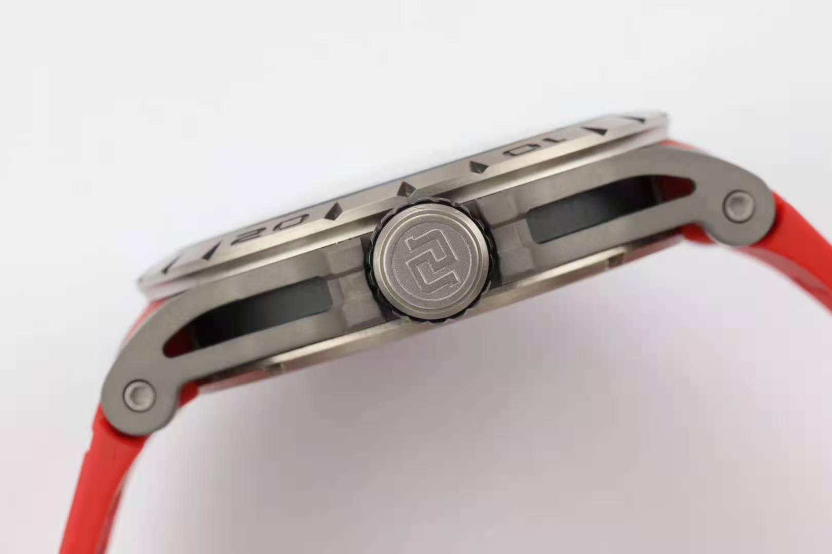 Excalibur Spider Skeleton Flying Tourbillon with Red Rubber Strap