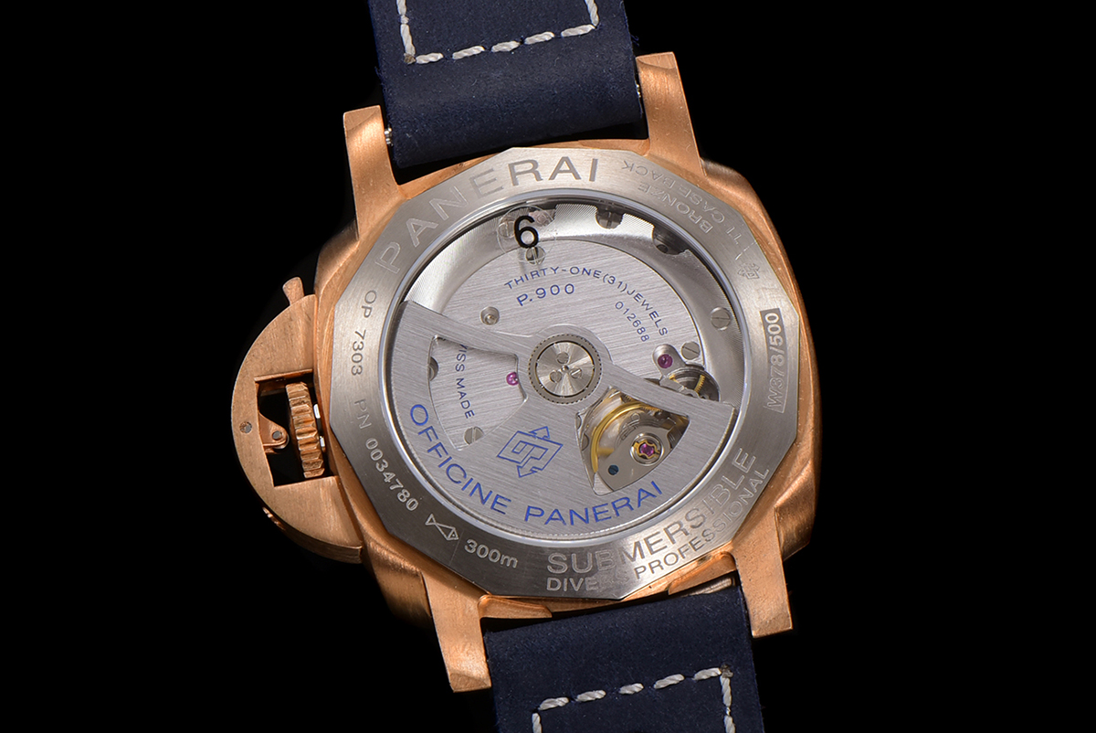 PAM1074 Submersible Bronzo Blu Abisso 42mm
