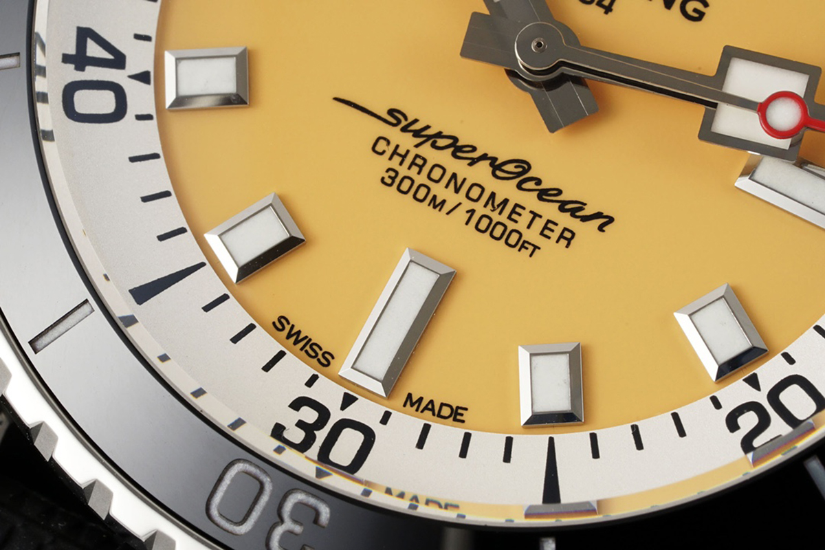 S*perocean Automatic 44 Yellow Dial Ref: A17375211I1S1