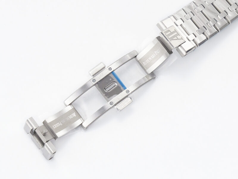 Royal Oak 41mm 15500 SS ZF 1:1 Best Edition Blue Textured Dial on SS Bracelet SA4302 S*per Clone V3