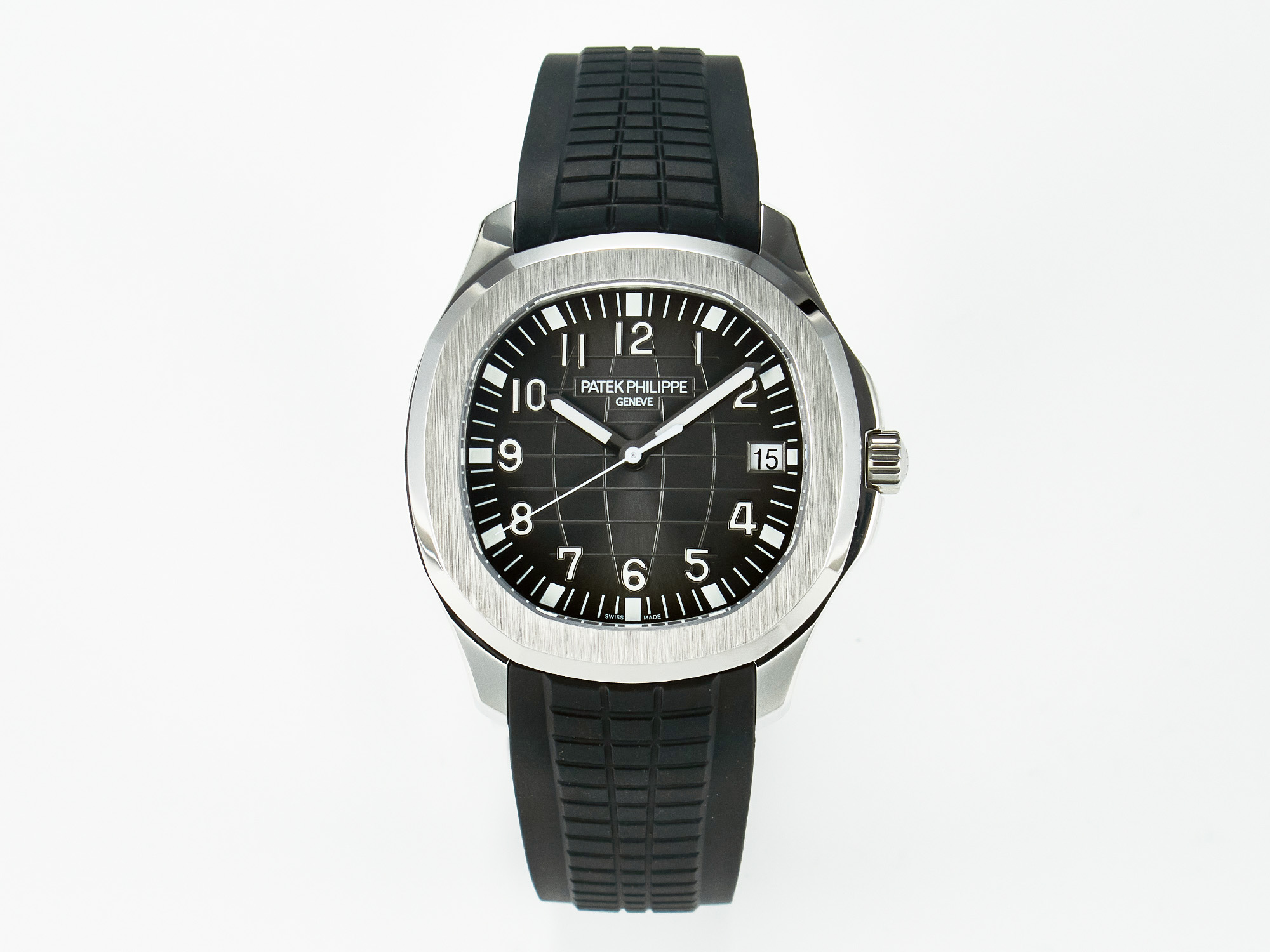 Aquanaut 5167A SS ZF 1:1 Best Edition Black Dial on Black Rubber Strap A324 S*per Clone(New clasp)