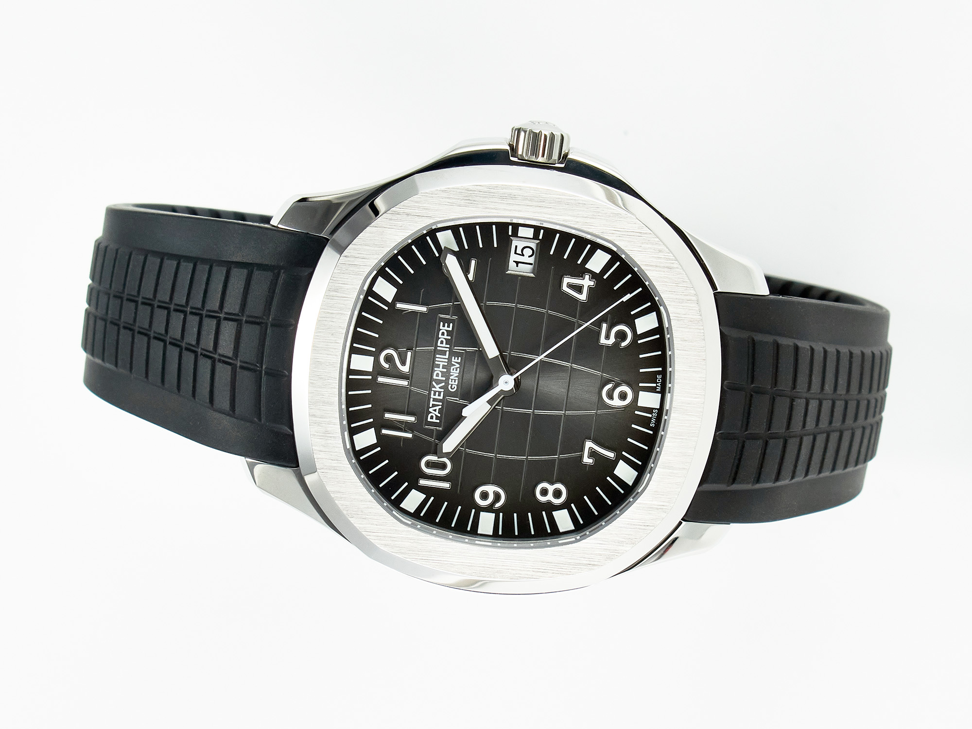 Aquanaut 5167A SS ZF 1:1 Best Edition Black Dial on Black Rubber Strap A324 S*per Clone(New clasp)