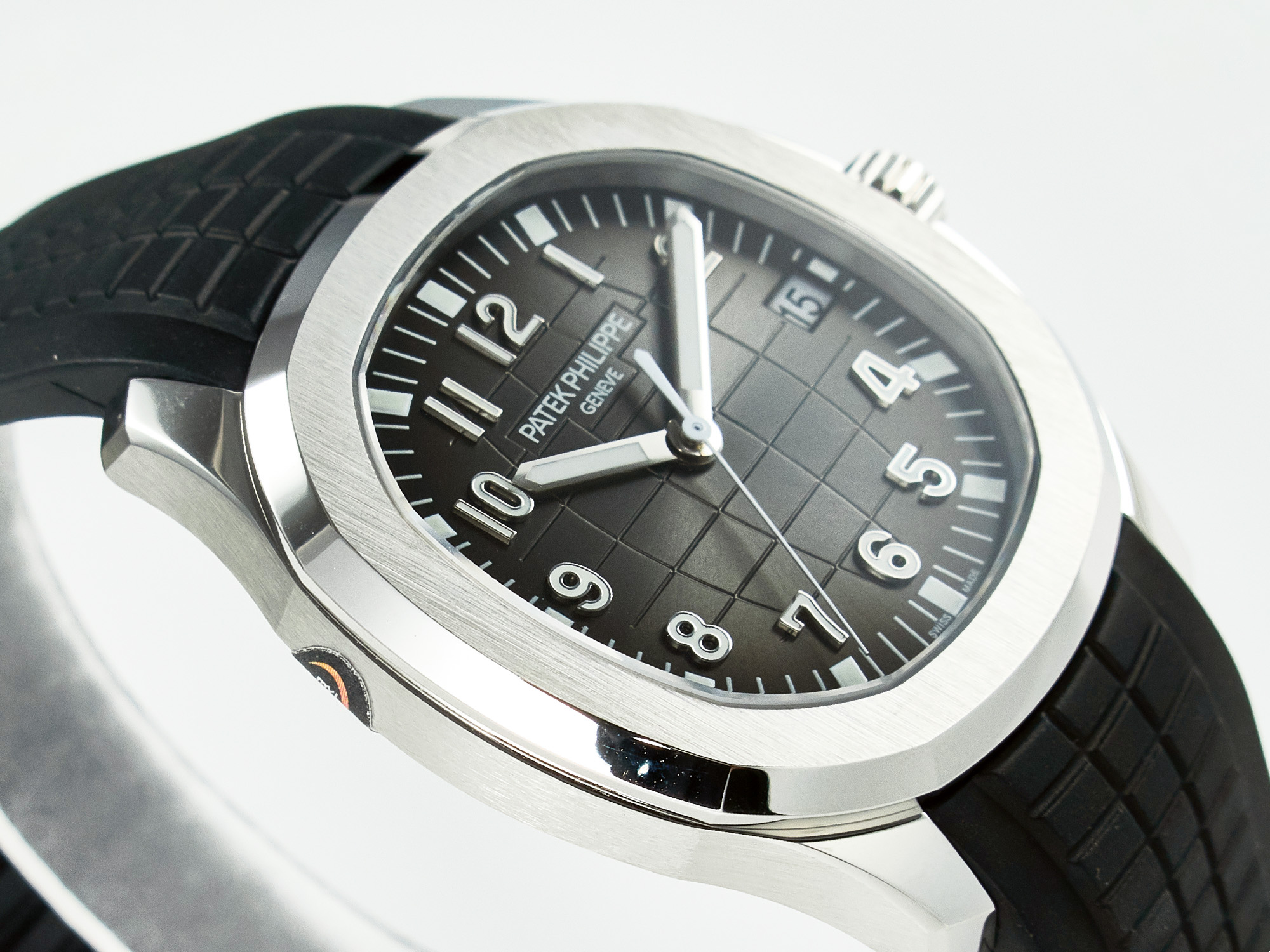 Aquanaut 5167A SS ZF 1:1 Best Edition Black Dial on Black Rubber Strap A324 S*per Clone(New clasp)