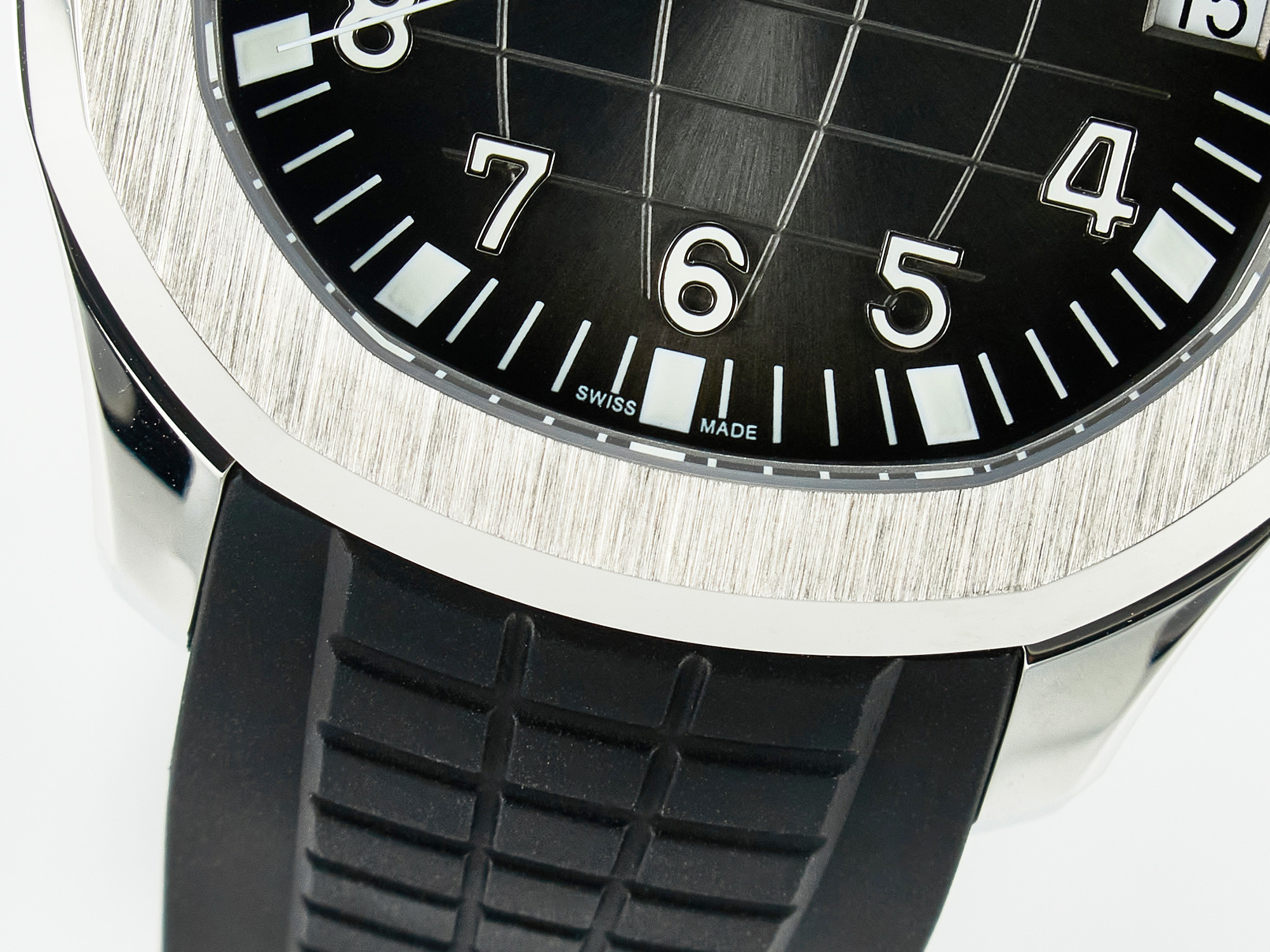 Aquanaut 5167A SS ZF 1:1 Best Edition Black Dial on Black Rubber Strap A324 S*per Clone(New clasp)