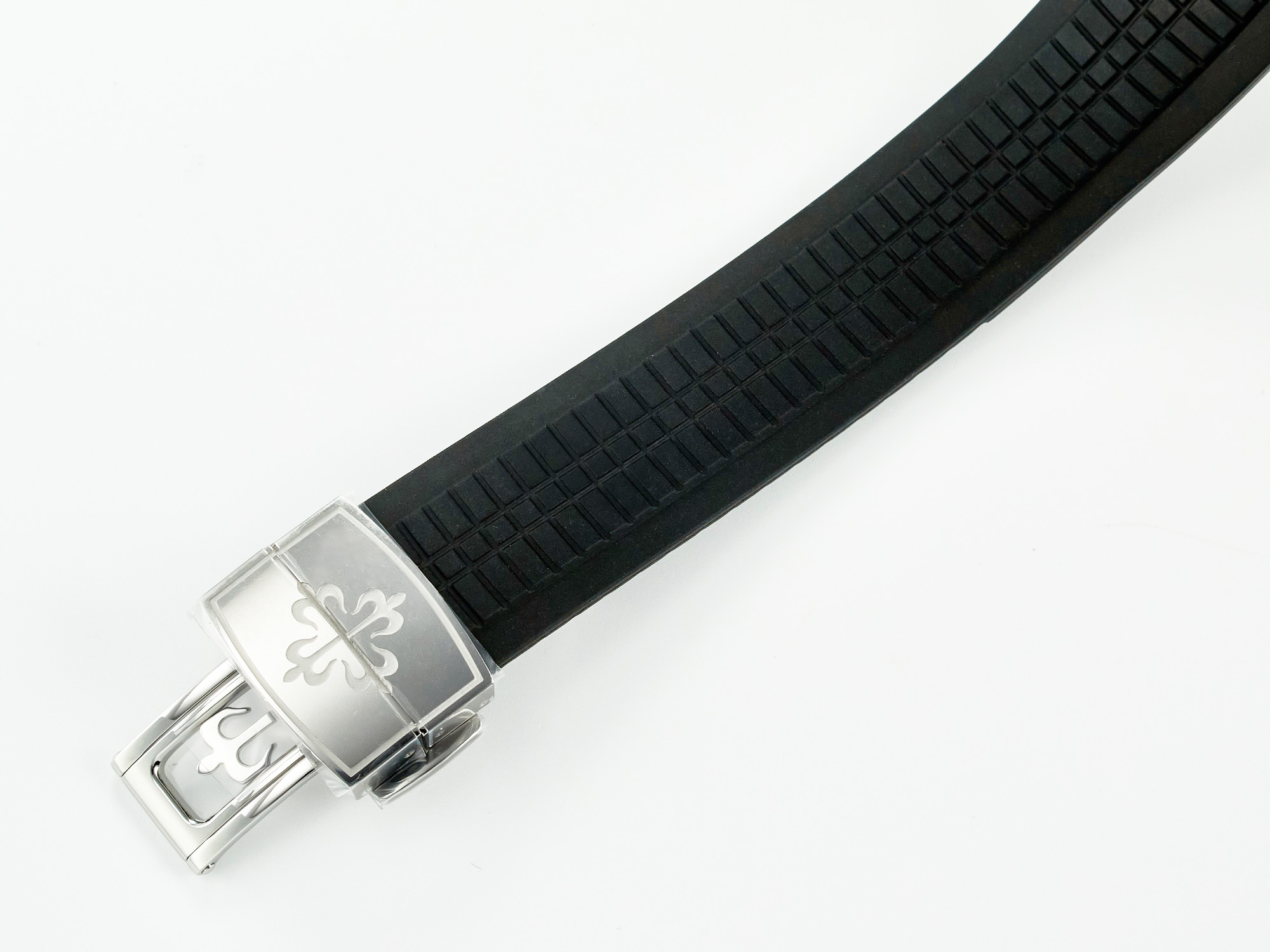 Aquanaut 5167A SS ZF 1:1 Best Edition Black Dial on Black Rubber Strap A324 S*per Clone(New clasp)